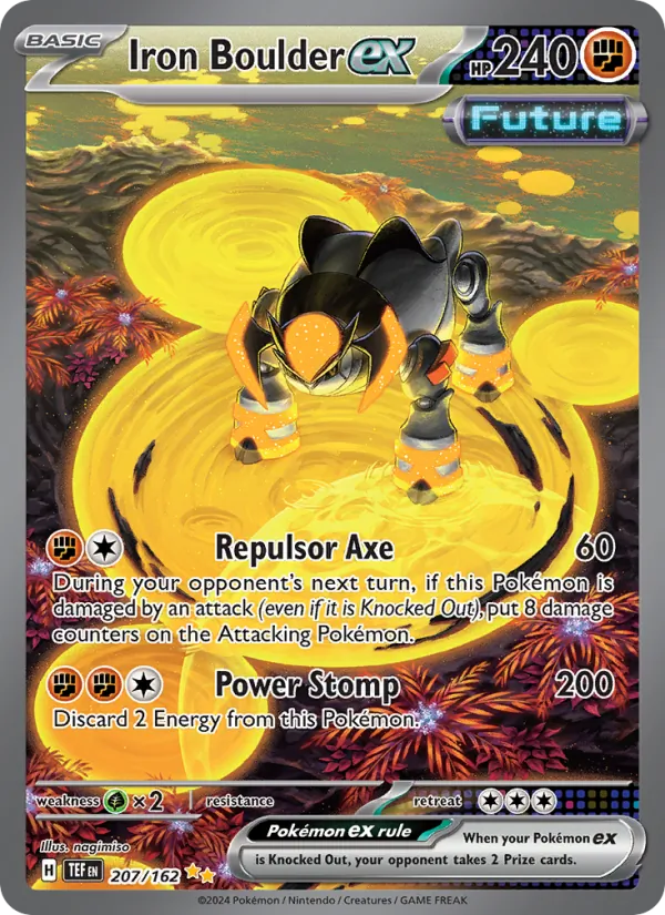 Iron Boulder ex — Temporal Forces #207 (Pokémon TCG card)