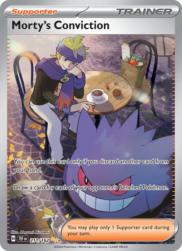 Morty's Conviction — Temporal Forces #211 (Pokémon TCG card)