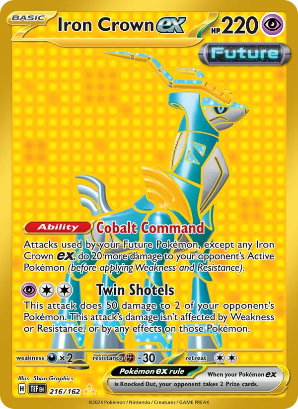 Iron Crown ex — Temporal Forces #216 (Pokémon TCG card)