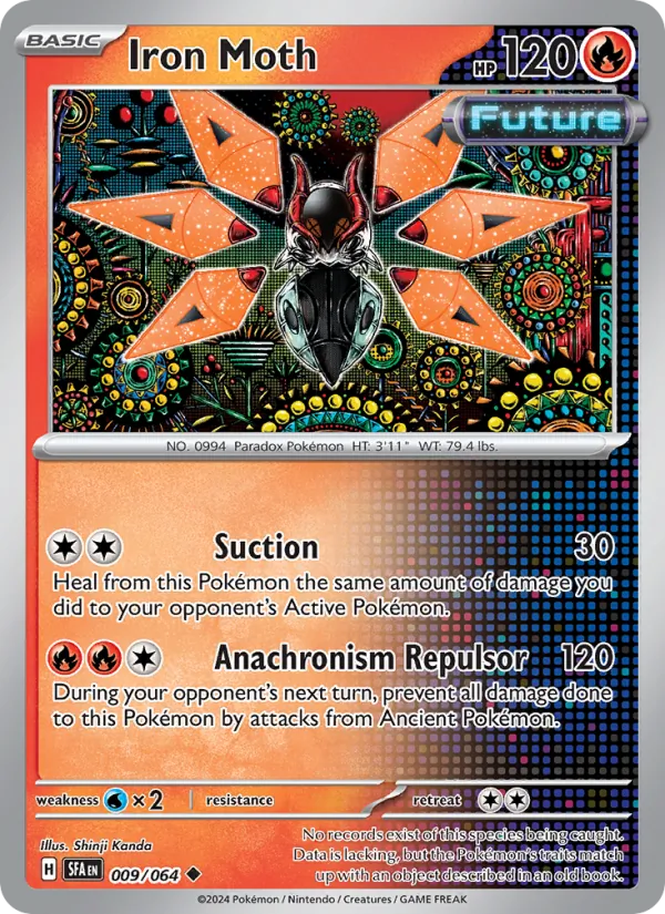 Iron Moth — Shrouded Fable #009 (Pokémon TCG card)