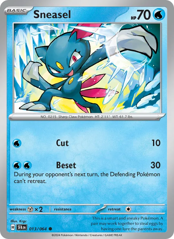 Sneasel — Shrouded Fable #013 (Pokémon TCG card)
