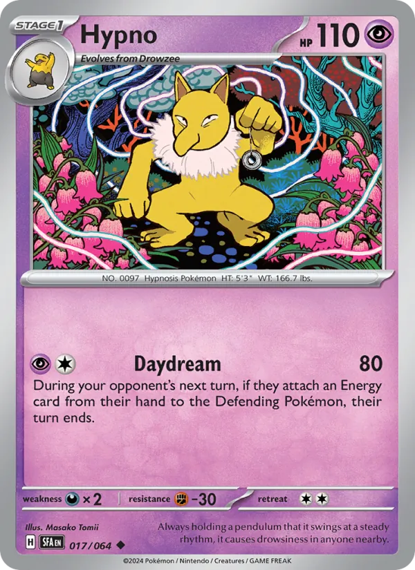 Hypno — Shrouded Fable #017 (Pokémon TCG card)