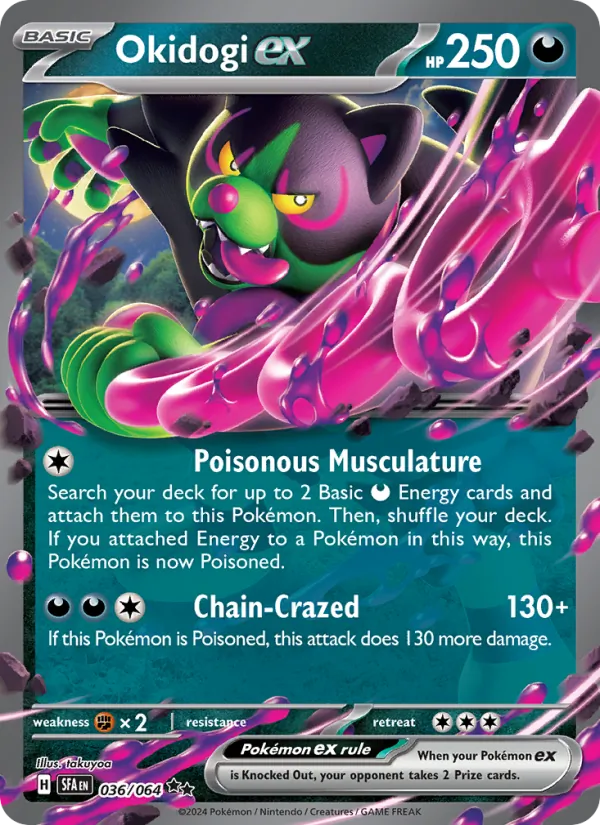 Okidogi ex — Shrouded Fable #036 (Pokémon TCG card)