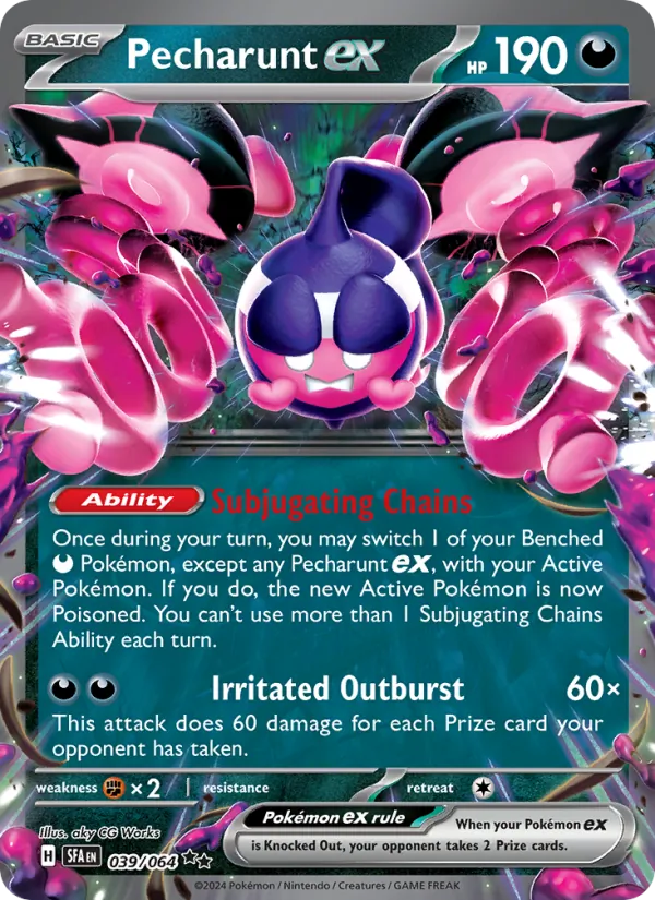 Pecharunt ex — Shrouded Fable #039 (Pokémon TCG card)
