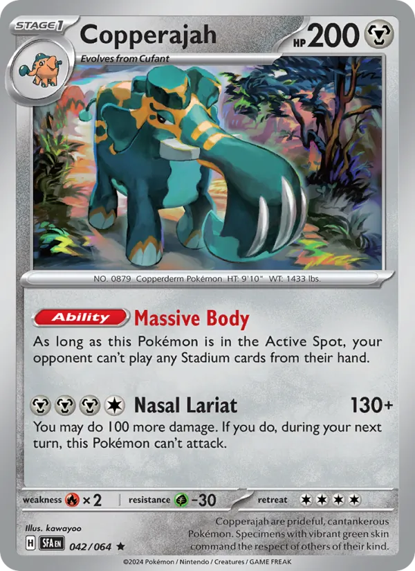 Copperajah — Shrouded Fable #042 (Pokémon TCG card)