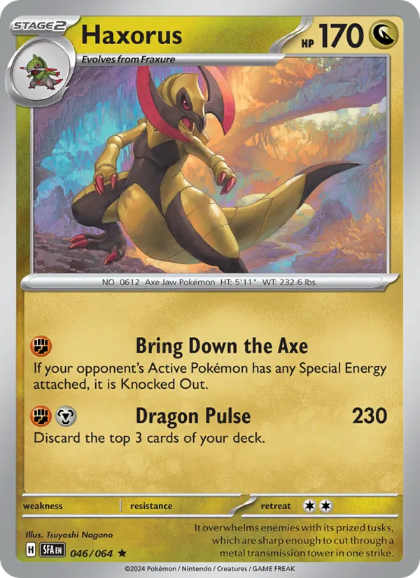 Haxorus — Shrouded Fable #046 (Pokémon TCG card)