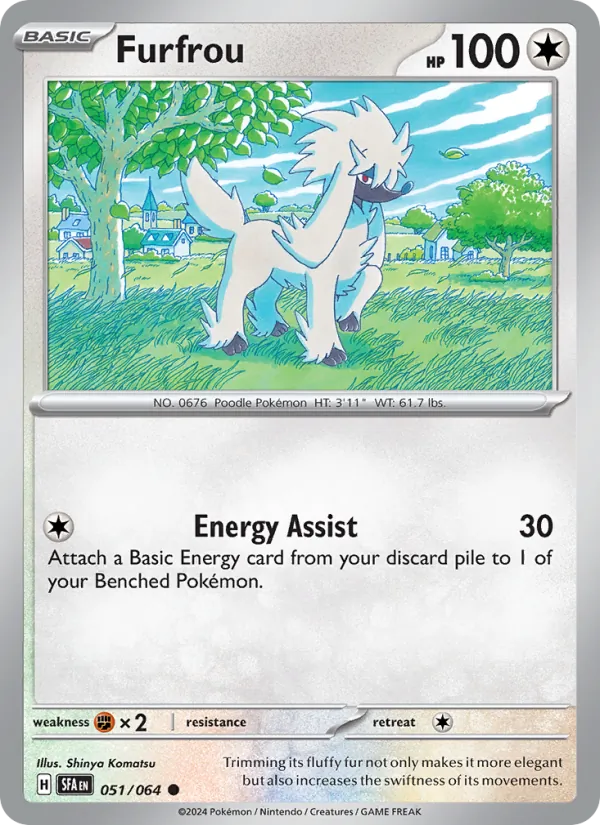 Furfrou — Shrouded Fable #051 (Pokémon TCG card)