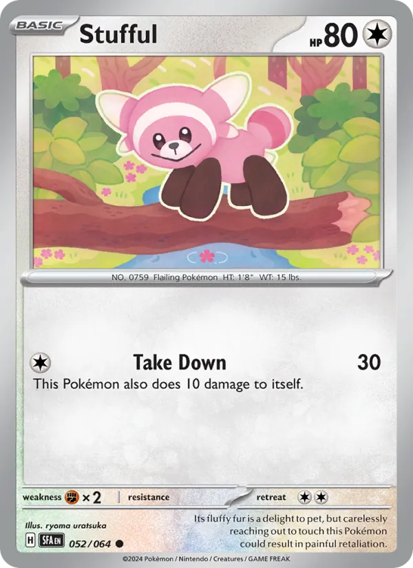 Stufful — Shrouded Fable #052 (Pokémon TCG card)
