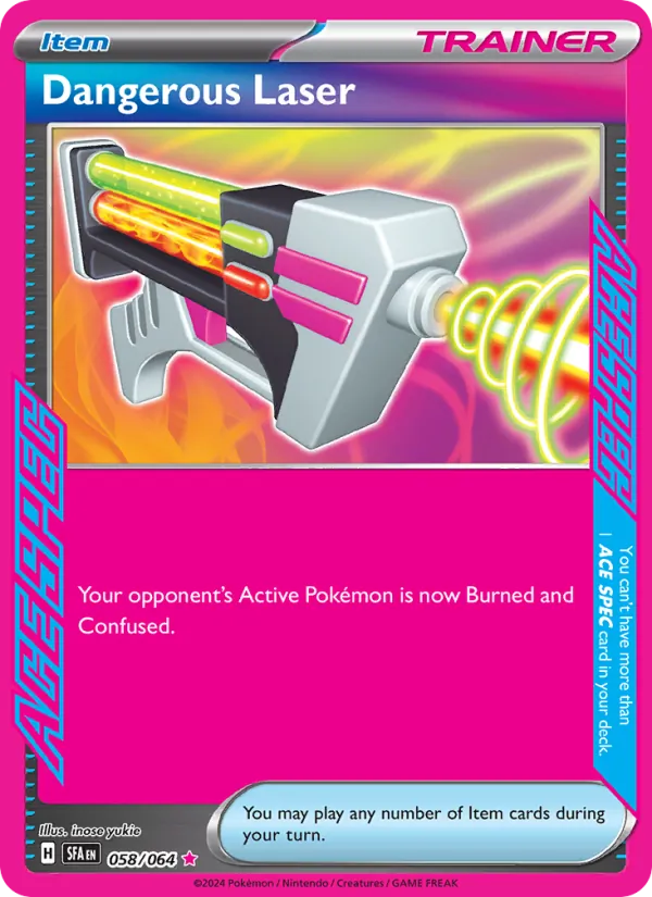 Dangerous Laser — Shrouded Fable #058 (Pokémon TCG card)