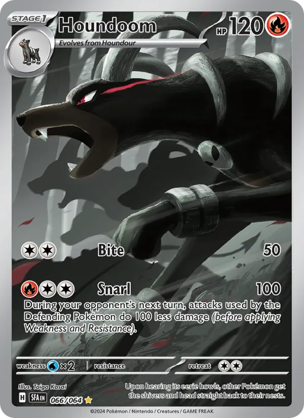 Houndoom — Shrouded Fable #066 (Pokémon TCG card)