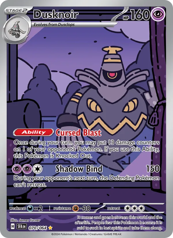 Dusknoir — Shrouded Fable #070 (Pokémon TCG card)
