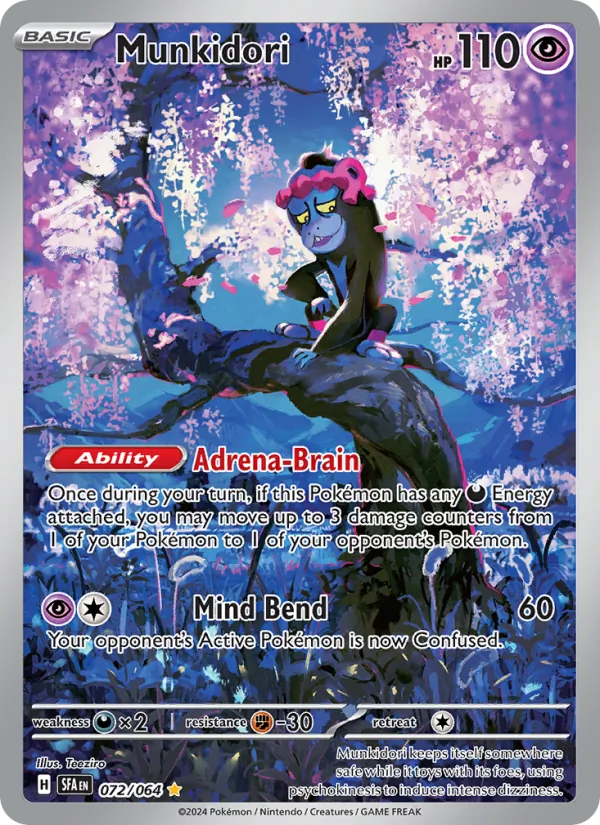 Munkidori — Shrouded Fable #072 (Pokémon TCG card)