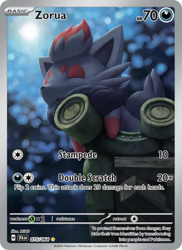 Zorua — Shrouded Fable #075 (Pokémon TCG card)