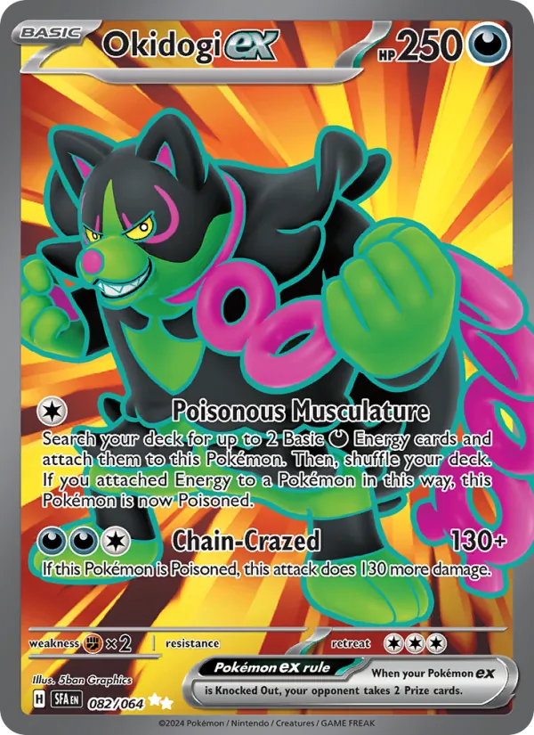 Okidogi ex — Shrouded Fable #082 (Pokémon TCG card)