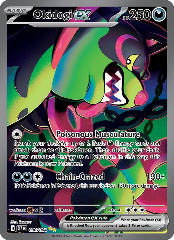 Okidogi ex — Shrouded Fable #090 (Pokémon TCG card)