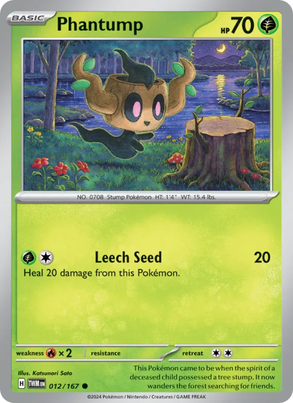 Phantump — Twilight Masquerade #012 (Pokémon TCG card)