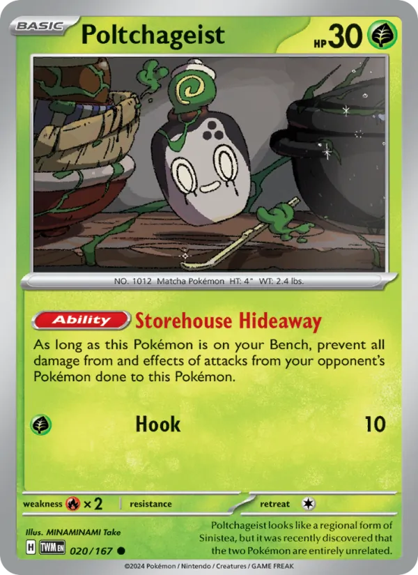 Poltchageist — Twilight Masquerade #020 (Pokémon TCG card)