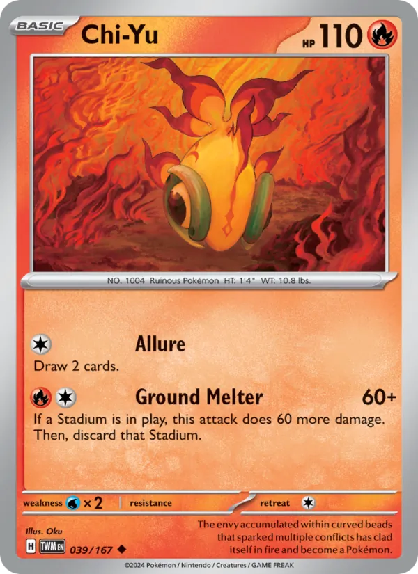 Chi-Yu — Twilight Masquerade #039 (Pokémon TCG card)
