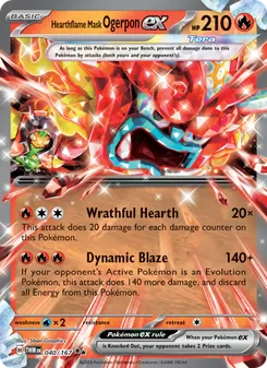 Hearthflame Mask Ogerpon ex (Twilight Masquerade #040)