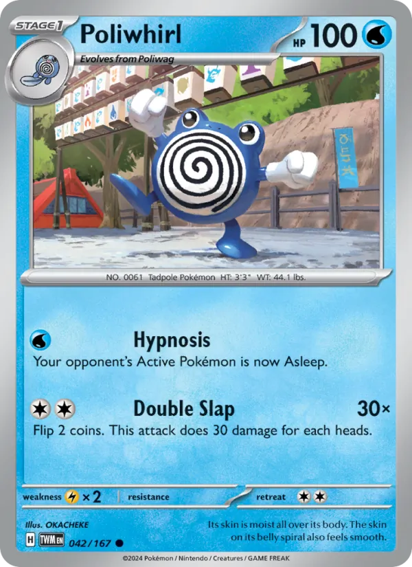 Poliwhirl — Twilight Masquerade #042 (Pokémon TCG card)