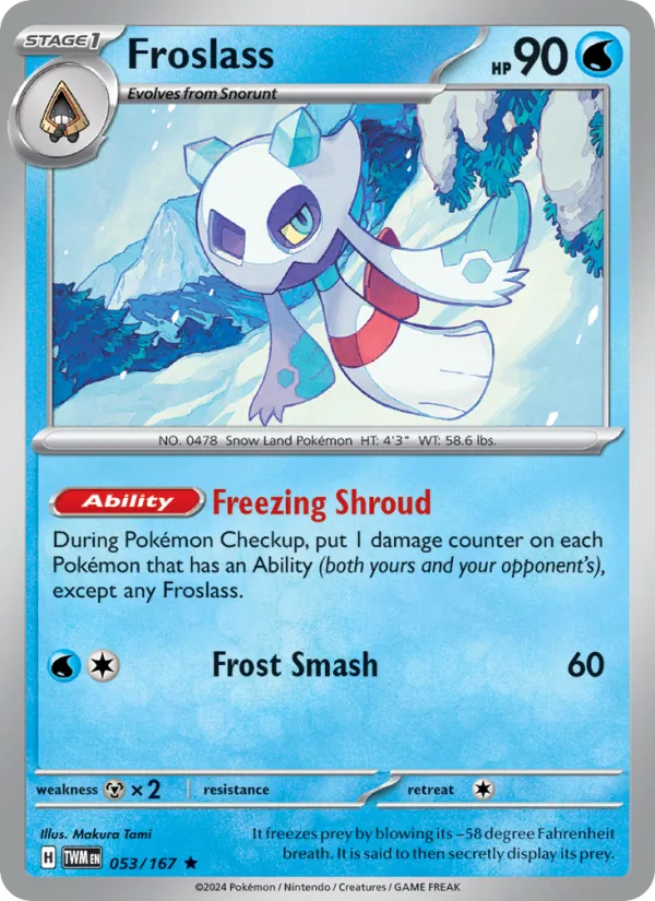 Froslass — Twilight Masquerade #053 (Pokémon TCG card)