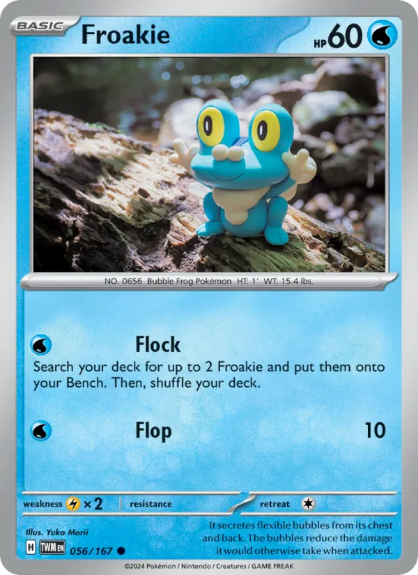 Froakie — Twilight Masquerade #056 (Pokémon TCG card)