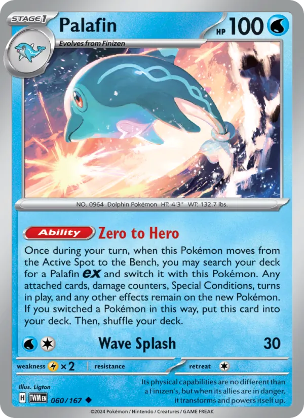 Palafin — Twilight Masquerade #060 (Pokémon TCG card)