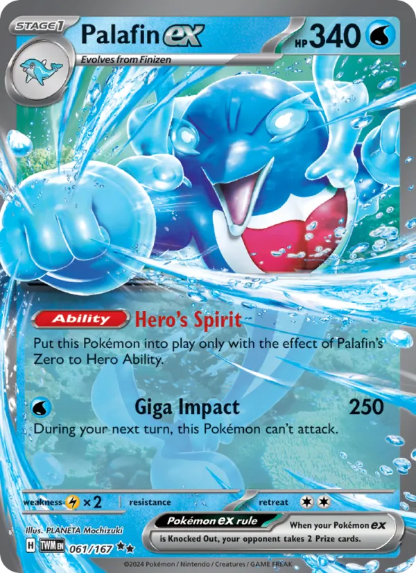 Palafin ex — Twilight Masquerade #061 (Pokémon TCG card)