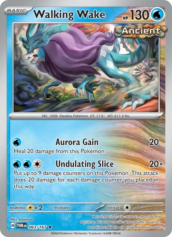 Walking Wake — Twilight Masquerade #063 (Pokémon TCG card)