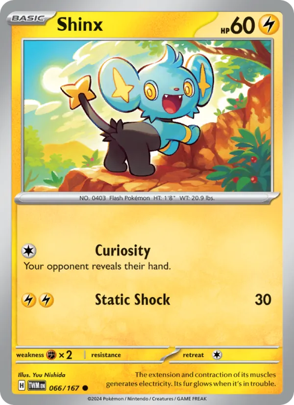 Shinx — Twilight Masquerade #066 (Pokémon TCG card)
