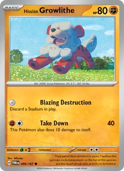 Hisuian Growlithe (Twilight Masquerade #099)