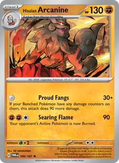Hisuian Arcanine (Twilight Masquerade #100)