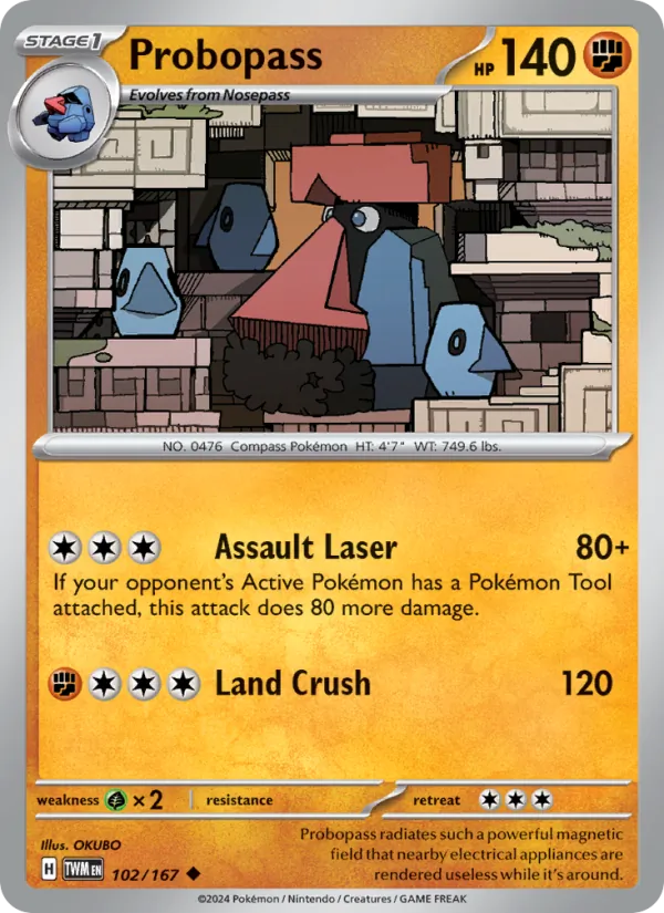 Probopass — Twilight Masquerade #102 (Pokémon TCG card)