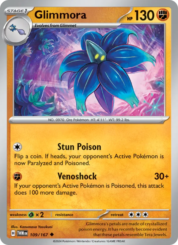 Glimmora — Twilight Masquerade #109 (Pokémon TCG card)