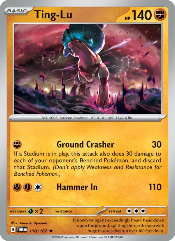 Ting-Lu — Twilight Masquerade #110 (Pokémon TCG card)