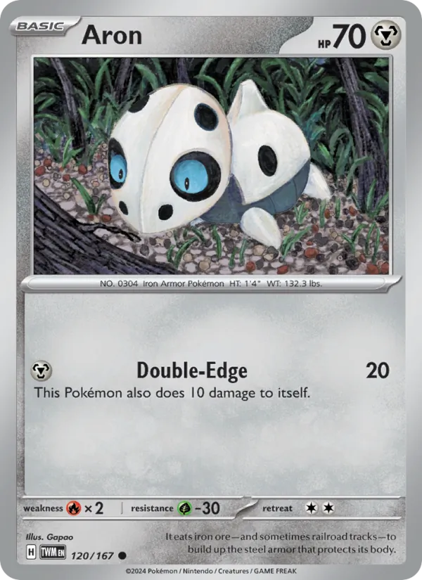 Aron — Twilight Masquerade #120 (Pokémon TCG card)