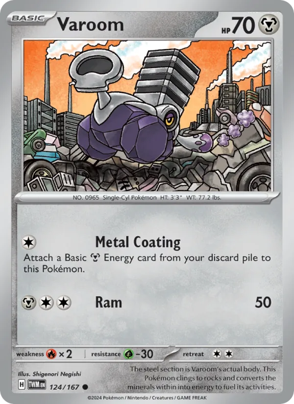 Varoom — Twilight Masquerade #124 (Pokémon TCG card)