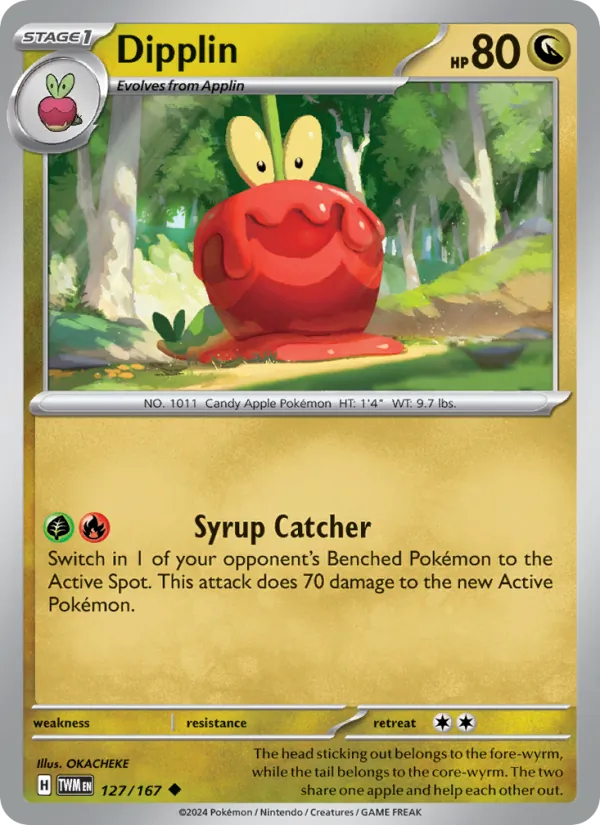 Dipplin — Twilight Masquerade #127 (Pokémon TCG card)