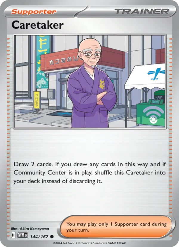 Caretaker — Twilight Masquerade #144 (Pokémon TCG card)