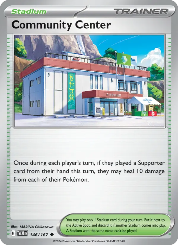 Community Center — Twilight Masquerade #146 (Pokémon TCG card)