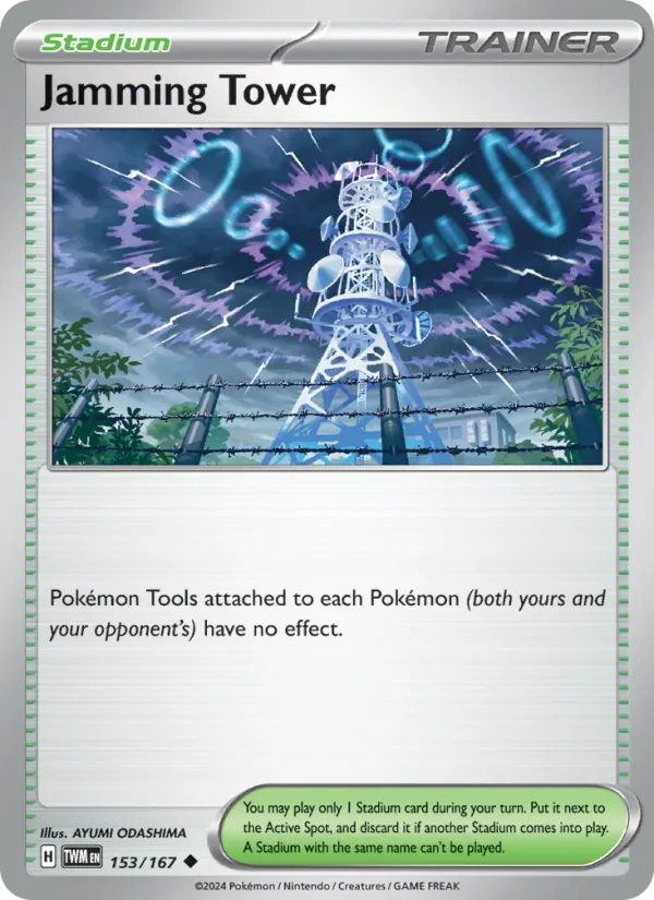Jamming Tower — Twilight Masquerade #153 (Pokémon TCG card)