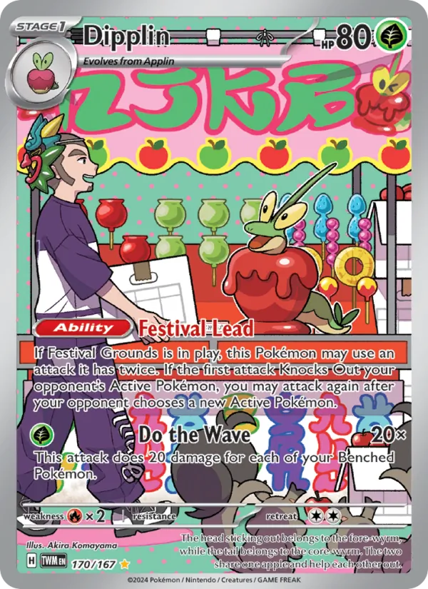 Dipplin — Twilight Masquerade #170 (Pokémon TCG card)