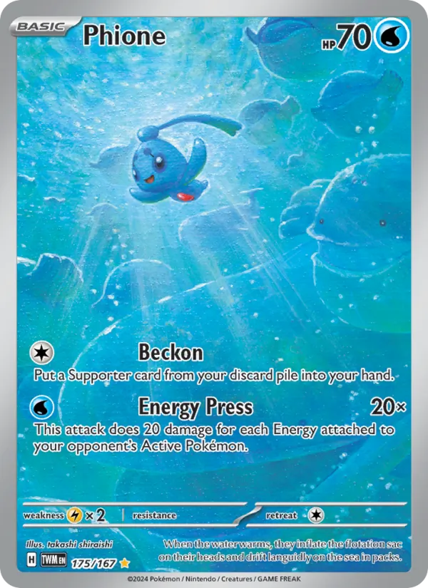 Phione — Twilight Masquerade #175 (Pokémon TCG card)