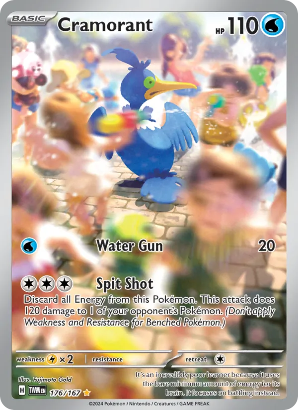 Cramorant — Twilight Masquerade #176 (Pokémon TCG card)