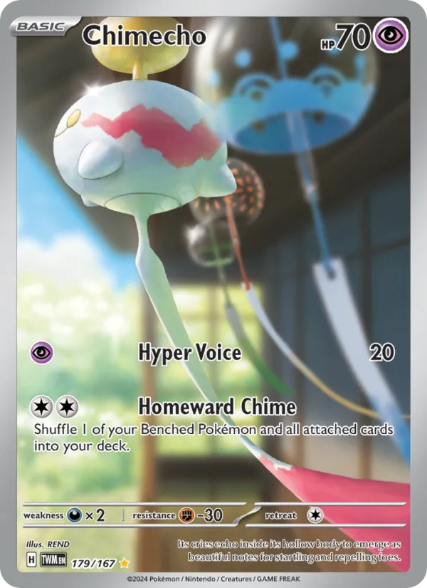 Chimecho — Twilight Masquerade #179 (Pokémon TCG card)