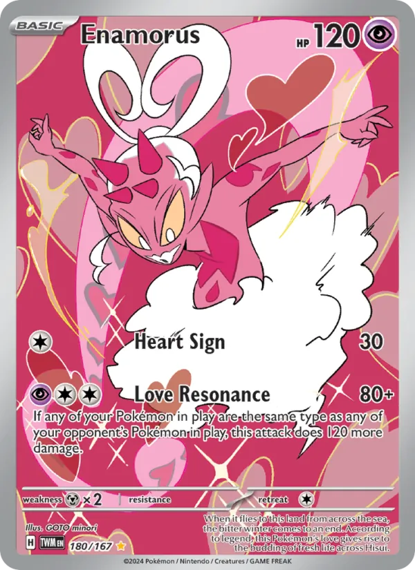 Enamorus — Twilight Masquerade #180 (Pokémon TCG card)
