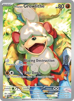 Hisuian Growlithe (Twilight Masquerade #181)