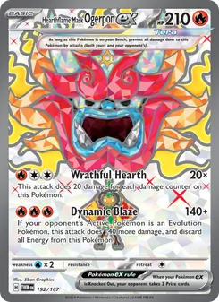 Hearthflame Mask Ogerpon ex (Twilight Masquerade #192)
