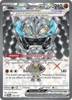 Cornerstone Mask Ogerpon ex (Twilight Masquerade #199)