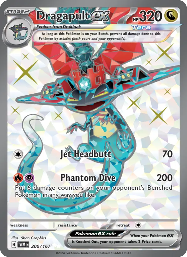 Dragapult ex — Twilight Masquerade #200 (Pokémon TCG card)